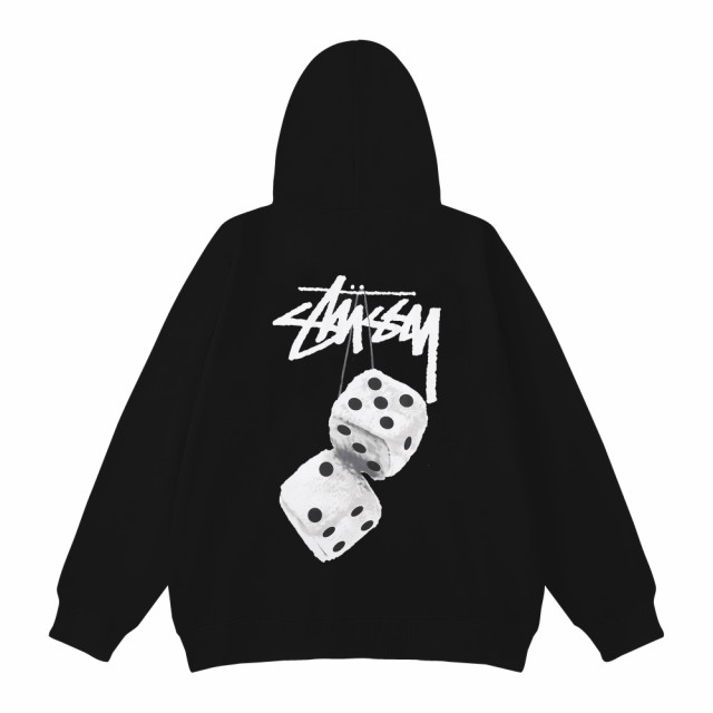 STUSSY サイコロ トレーナー M首元に少しヨレがあります